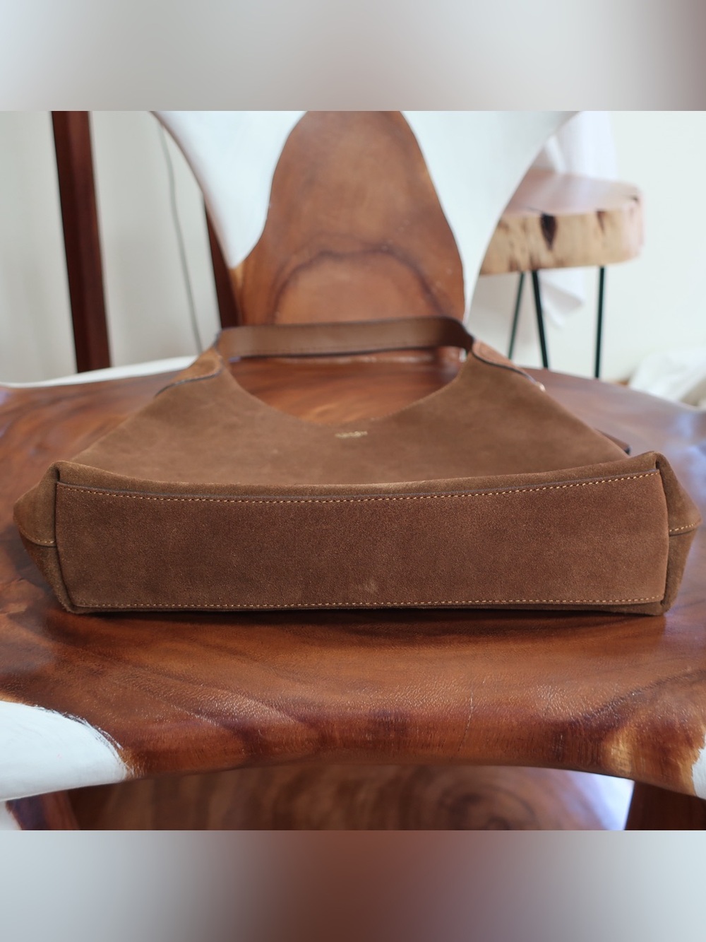 Coach Brooklyn 28 in Warm Brown Suede - Picture 2 of 14